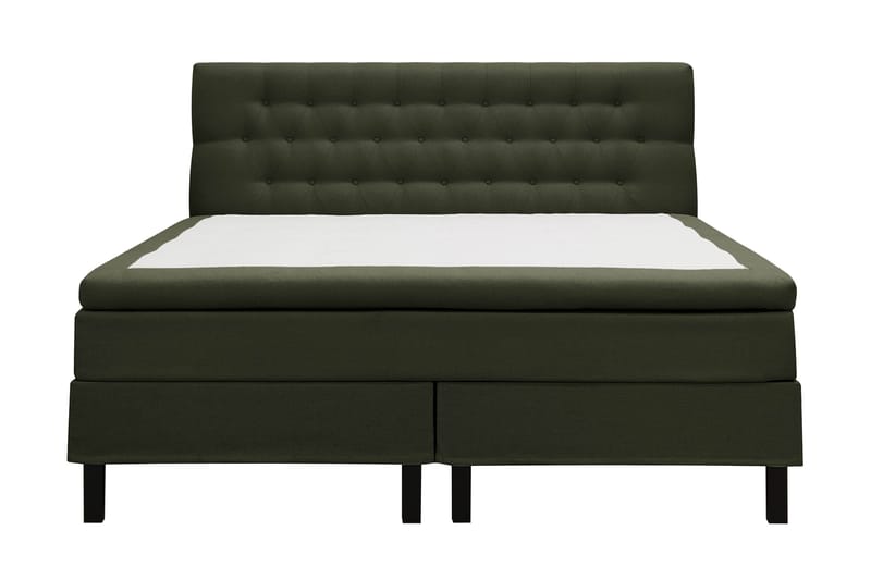 Hilton Komplett Sängpaket 180x200 cm Kontinentalsäng med diamant sänggavel, Grön