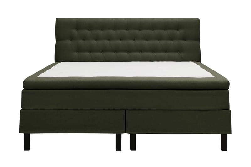 Hilton Komplett Sängpaket 180x200 cm Kontinentalsäng med diamant sänggavel - Grön - Möbler - Sovrum - Sängar - Komplett Sängpaket
