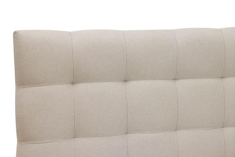 Hilton Komplett Sängpaket 180x200 cm Kontinentalsäng med rutad sänggavel - Beige - Möbler - Sovrum - Sängar - Kontinentalsängar