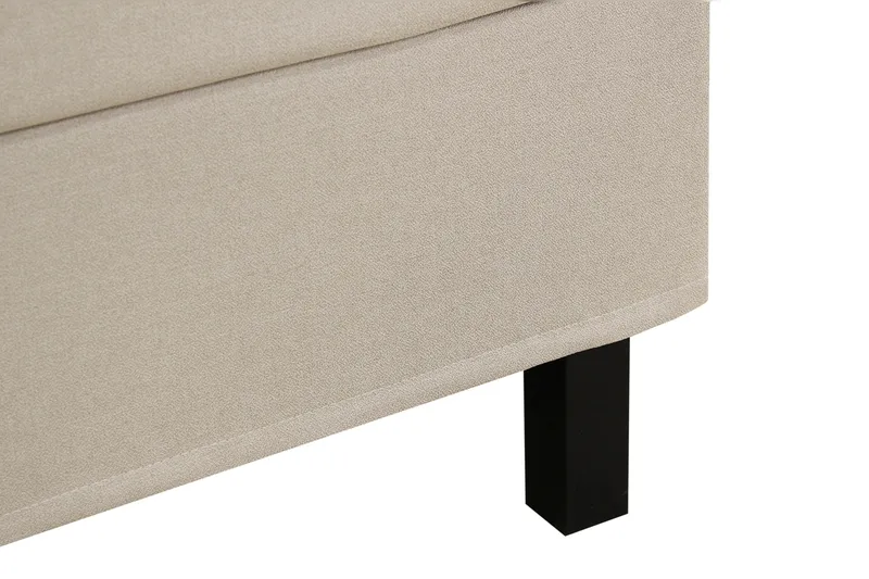 Hilton Komplett Sängpaket 180x200 cm Kontinentalsäng med rutad sänggavel - Beige - Möbler - Sovrum - Sängar - Kontinentalsängar
