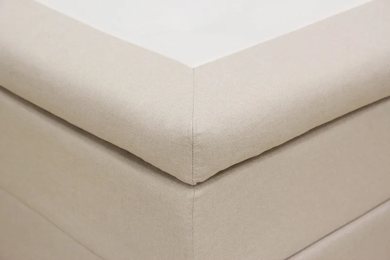 Hilton Komplett Sängpaket 180x200 cm Kontinentalsäng med rutad sänggavel - Beige - Möbler - Sovrum - Sängar - Kontinentalsängar