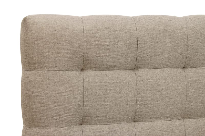 Hilton Komplett Sängpaket 180x200 cm Kontinentalsäng med rutad sänggavel - Beige - Möbler - Sovrum - Sängar - Komplett Sängpaket