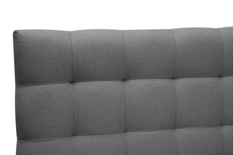 Hilton Komplett Sängpaket 180x200 cm Kontinentalsäng med rutad sänggavel - Grå - Möbler - Sovrum - Sängar - Kontinentalsängar