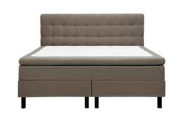 Hilton Komplett Sängpaket 180x200 cm Kontinentalsäng med rutad sänggavel i bouclé