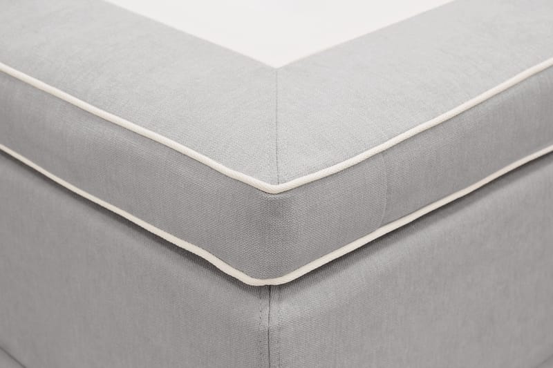 Hilton lyx Komplett Sängpaket 160x200 cm Kontinentalsäng med knappad sänggavel - Grå - Möbler - Sovrum - Sängar - Komplett Sängpaket