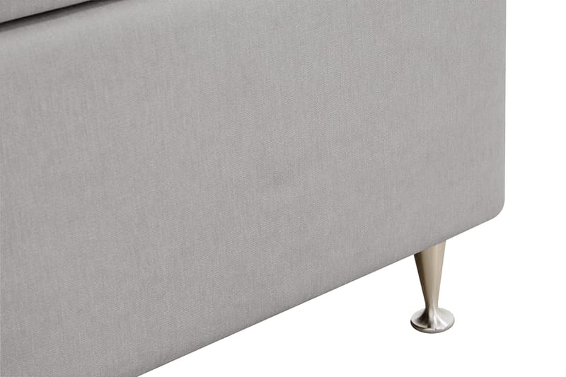 Hilton lyx Komplett Sängpaket 160x200 cm Kontinentalsäng med knappad sänggavel - Grå - Möbler - Sovrum - Sängar - Komplett Sängpaket