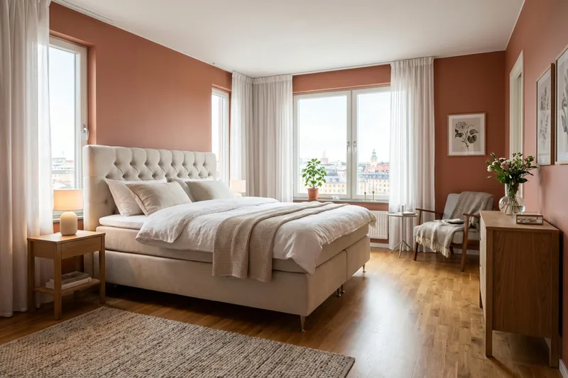 Hilton Lyx Komplett Sängpaket 160x200 cm Kontinentalsäng med knappad sänggavel i chenille - Beige - Möbler - Sovrum - Sängar - Kontinentalsängar