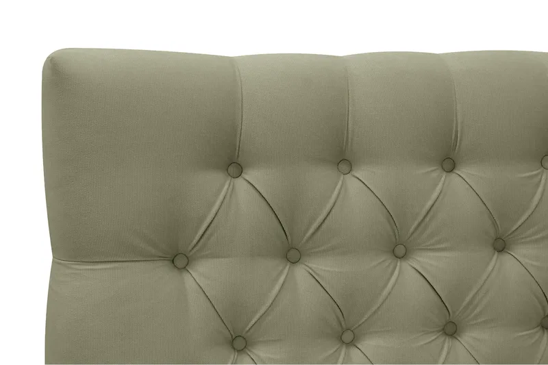 Hilton Lyx Komplett Sängpaket 160x200 cm Kontinentalsäng med knappad sänggavel i sammet - Olivgrön / Sammet - Möbler - Sovrum - Sängar - Kontinentalsängar