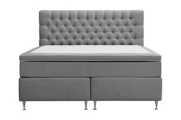Hilton lyx Komplett Sängpaket 160x200 cm Kontinentalsäng med knappad sänggavel