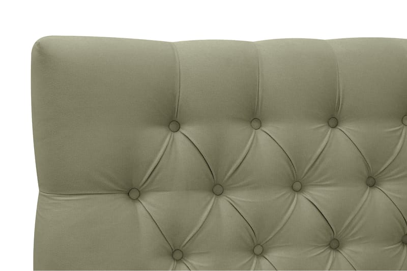 Hilton lyx Komplett Sängpaket 160x200 cm Kontinentalsäng med knappad sänggavel - Olivgrön - Möbler - Sovrum - Sängar - Komplett Sängpaket