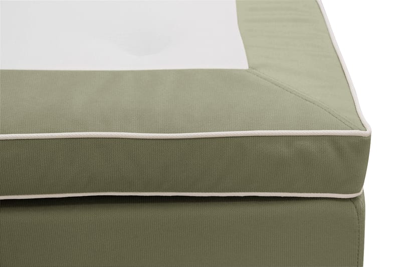Hilton lyx Komplett Sängpaket 160x200 cm Kontinentalsäng med knappad sänggavel - Olivgrön - Möbler - Sovrum - Sängar - Komplett Sängpaket