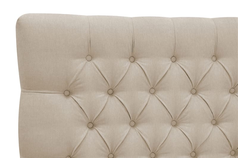 Hilton Lyx Komplett Sängpaket 180x200 cm Kontinentalsäng med knappad sänggavel - Beige - Möbler - Sovrum - Sängar - Kontinentalsängar
