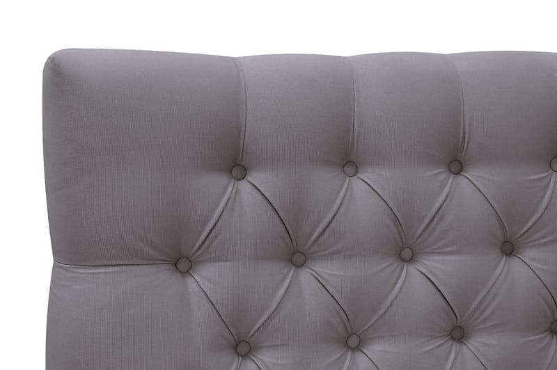 Hilton lyx Komplett Sängpaket 180x200 cm Kontinentalsäng med knappad sänggavel - Grå - Möbler - Sovrum - Sängar - Komplett Sängpaket