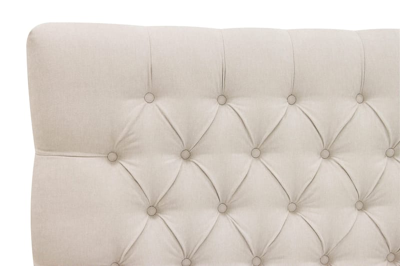 Hilton lyx Komplett Sängpaket 180x200 cm Kontinentalsäng med knappad sänggavel - Ljusbeige - Möbler - Sovrum - Sängar - Komplett Sängpaket