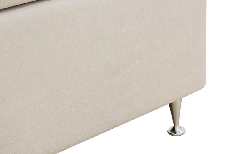 Hilton lyx Komplett Sängpaket 180x200 cm Kontinentalsäng med knappad sänggavel - Ljusbeige - Möbler - Sovrum - Sängar - Komplett Sängpaket