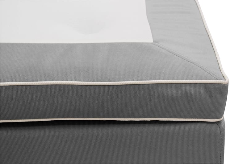 Hilton lyx Komplett Sängpaket 180x200 cm Kontinentalsäng med knappad sänggavel - Ljusgrå - Möbler - Sovrum - Sängar - Komplett Sängpaket