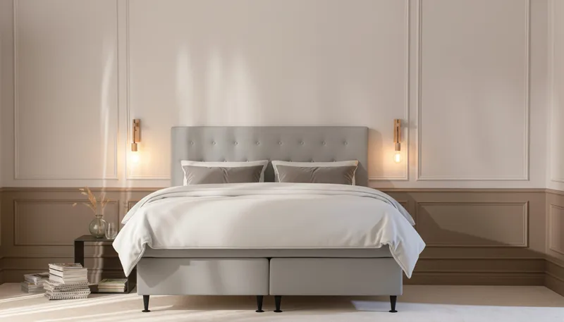 Hilton Plus Komplett Sängpaket 180x200 cm - Grå - Möbler - Sovrum - Sängar - Komplett Sängpaket