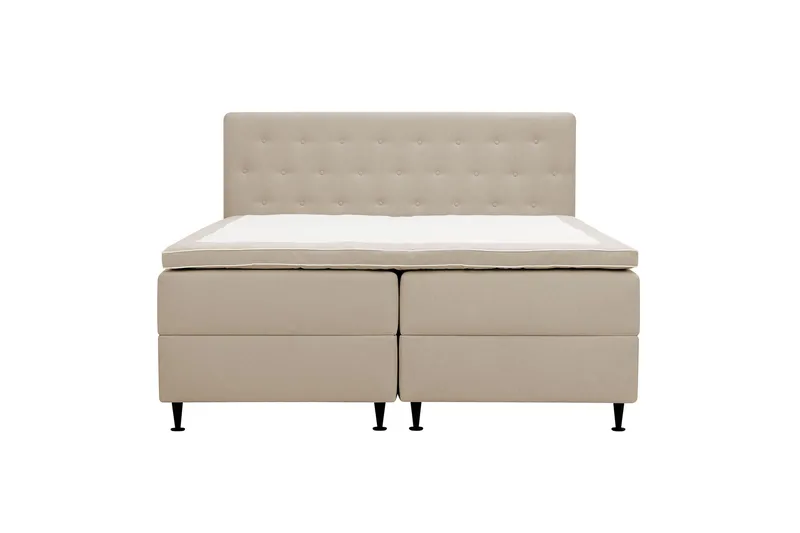 Hilton Plus Komplett Sängpaket med Förvaring 160x200 cm, Beige