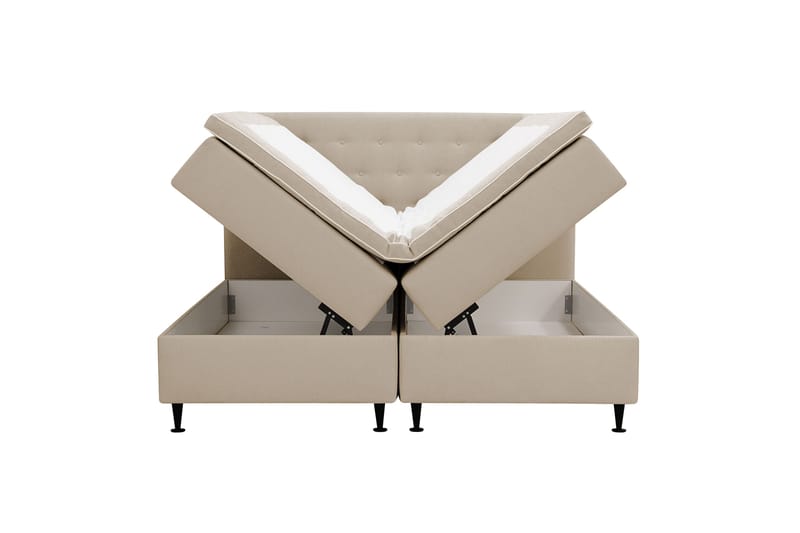 Hilton Plus Komplett Sängpaket med Förvaring 180x200 cm - Beige - Möbler - Sovrum - Sängar - Kontinentalsängar