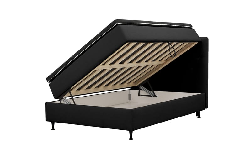 Hilton Plus Komplett Sängpaket med Förvaring 120x200 cm - Antracit - Möbler - Sovrum - Sängar - Kontinentalsängar