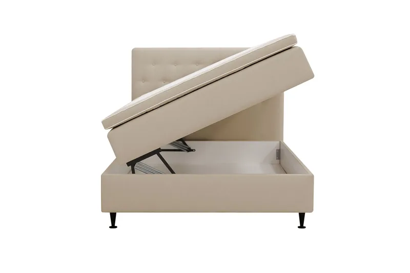Hilton Plus Komplett Sängpaket med Förvaring 120x200 cm - Beige - Möbler - Sovrum - Sängar - Kontinentalsängar