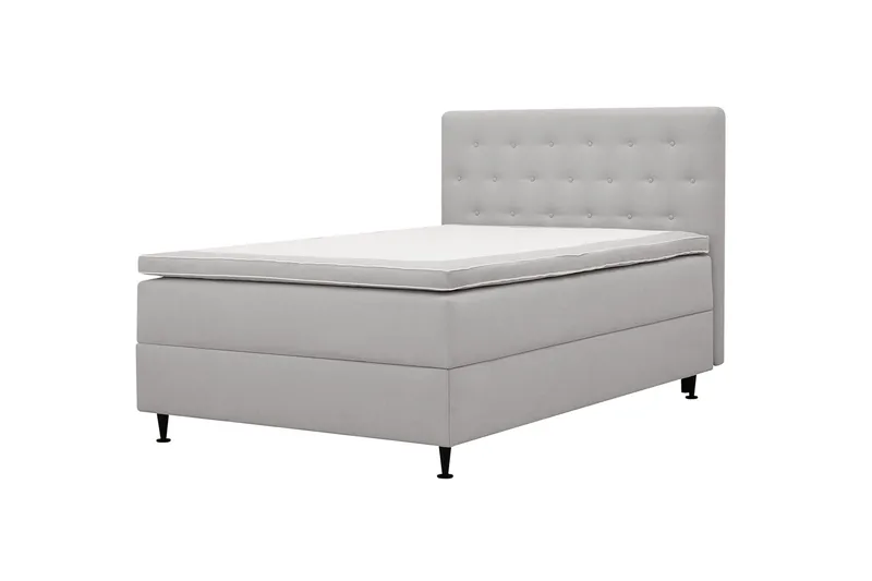 Hilton Plus Komplett Sängpaket med Förvaring 120x200 cm - Grå - Möbler - Sovrum - Sängar - Kontinentalsängar