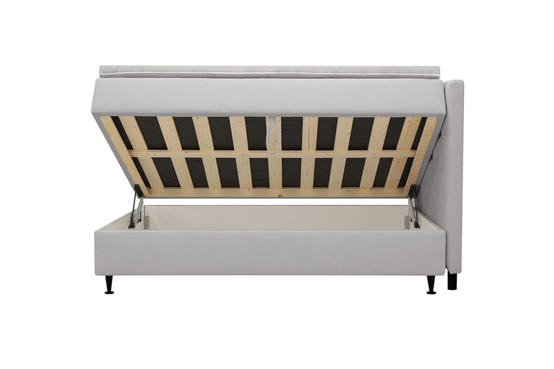 Hilton Plus Komplett Sängpaket med Förvaring 140x200 cm - Grå - Möbler - Sovrum - Sängar - Kontinentalsängar