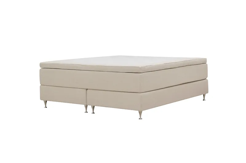 Hilton Premium Kontinentalsäng 160x200 cm - Ljusbeige Bouclé - Möbler - Sovrum - Sängar - Kontinentalsängar