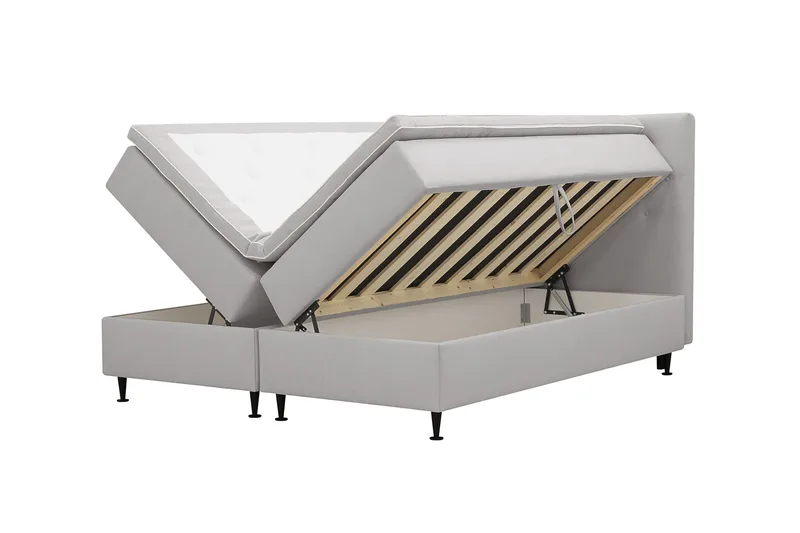 Hilton Plus Komplett Sängpaket med Förvaring 180x200 cm - Grå - Möbler - Sovrum - Sängar - Kontinentalsängar