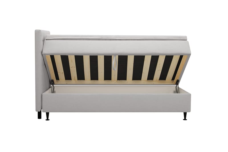 Hilton Plus Komplett Sängpaket med Förvaring 90x200 cm - Grå - Möbler - Sovrum - Sängar - Kontinentalsängar