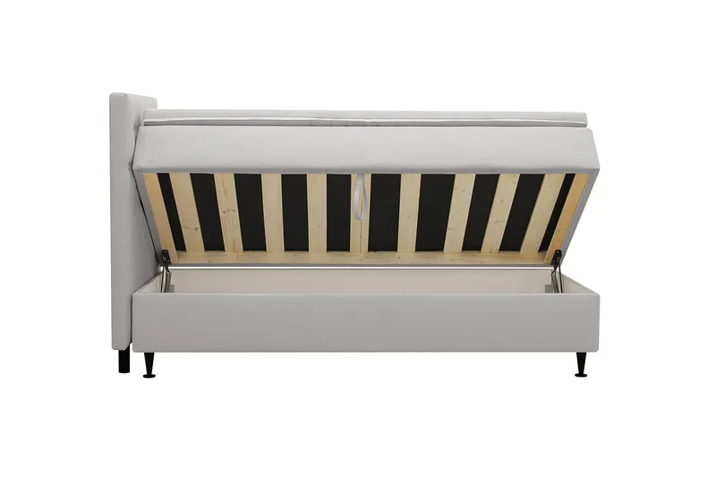 Hilton Plus Komplett Sängpaket med Förvaring 90x200 cm - Grå - Möbler - Sovrum - Sängar - Kontinentalsängar