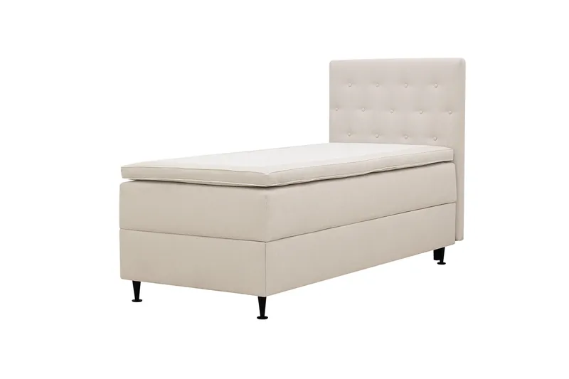 Hilton Plus Komplett Sängpaket med Förvaring 90x200 cm - Ljusbeige - Möbler - Sovrum - Sängar - Kontinentalsängar