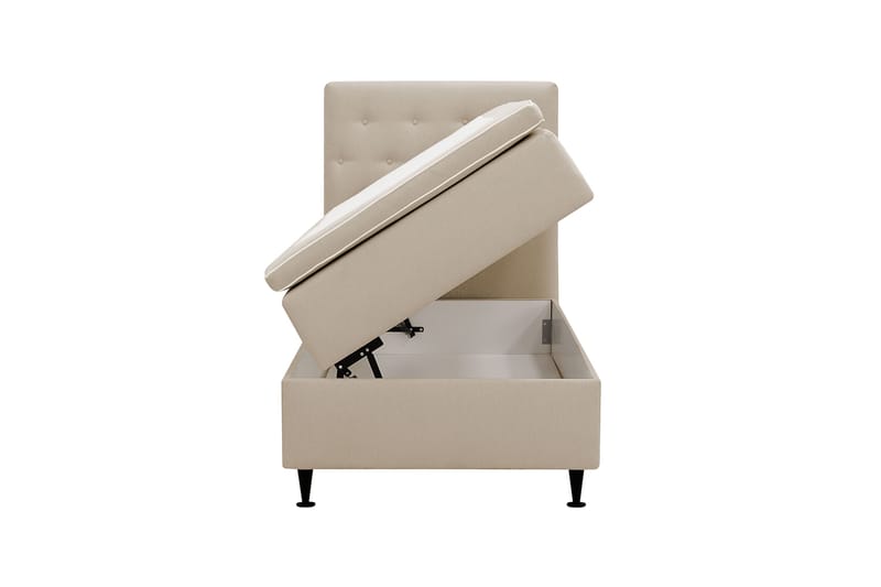 Hilton Plus Komplett Sängpaket med Förvaring 90x200 cm - Beige - Möbler - Sovrum - Sängar - Kontinentalsängar