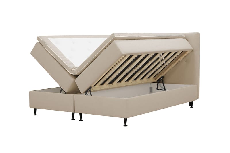 Hilton Plus Kontinentalsäng med Förvaring 160x200 cm - Beige - Möbler - Sovrum - Sängar - Kontinentalsängar