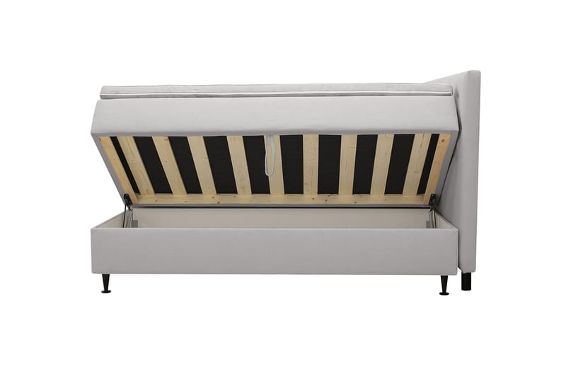 Hilton Plus Komplett Sängpaket med Förvaring 160x200 cm - Grå - Möbler - Sovrum - Sängar - Kontinentalsängar