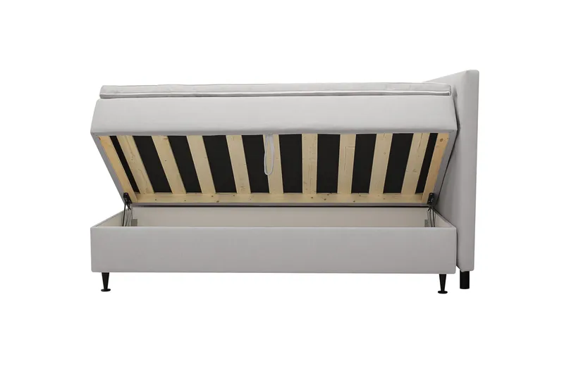 Hilton Plus Komplett Sängpaket med Förvaring 180x200 cm - Grå - Möbler - Sovrum - Sängar - Kontinentalsängar