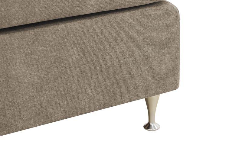Hilton Premium Komplett Sängpaket 180x200 cm Kontinentalsäng med Sänggavel - Ljusbrun Tyg - Möbler - Sovrum - Sängar - Kontinentalsängar
