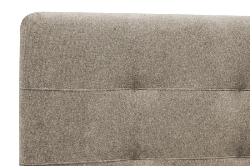 Hilton Premium Komplett Sängpaket 160x200 cm Kontinentalsäng med Sänggavel - Ljusbrun Tyg - Möbler - Sovrum - Sängar - Kontinentalsängar