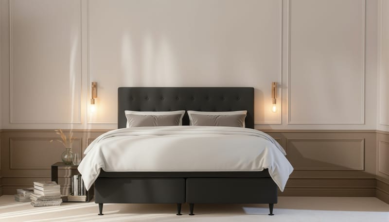 Hilton Plus Komplett Sängpaket 180x200 cm - Antracit - Möbler - Sovrum - Sängar - Komplett Sängpaket