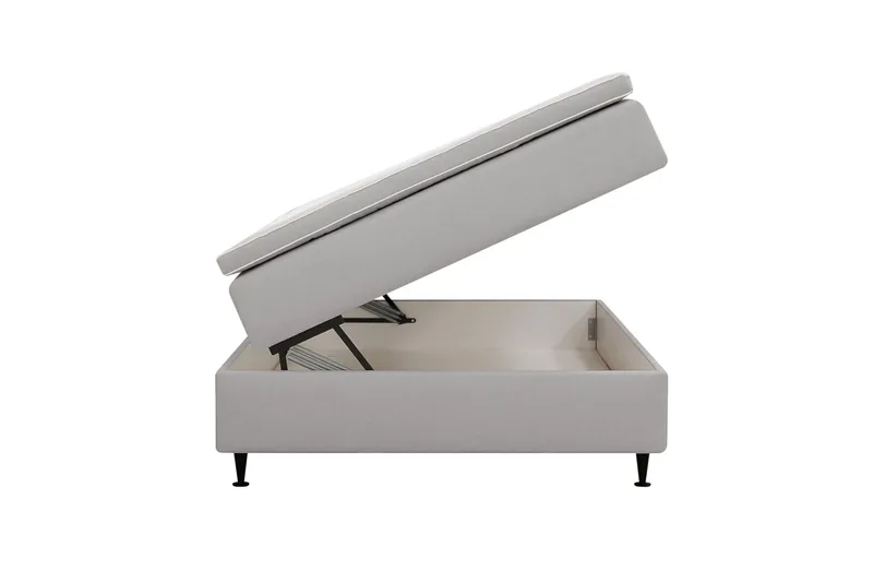 Hilton Plus Kontinentalsäng med Förvaring 120x200 cm - Grå - Möbler - Sovrum - Sängar - Kontinentalsängar