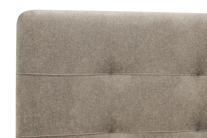 Hilton Premium Komplett Sängpaket 160x200 cm Kontinentalsäng med Sänggavel - Ljusbrun Tyg - Möbler - Sovrum - Sängar - Kontinentalsängar