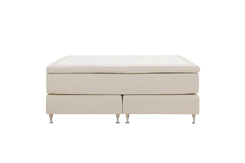 Hilton Premium Kontinentalsäng 160x200 cm, Ljusbeige Tyg