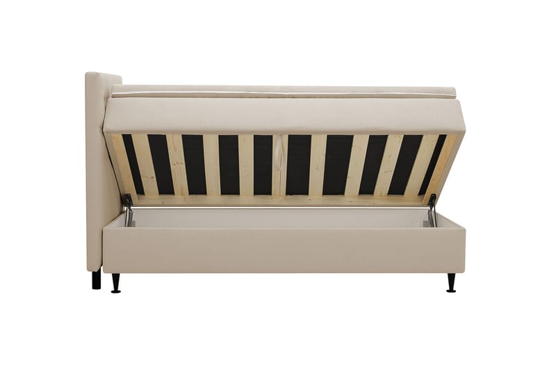 Hilton Plus Komplett Sängpaket med Förvaring 90x200 cm - Beige - Möbler - Sovrum - Sängar - Kontinentalsängar