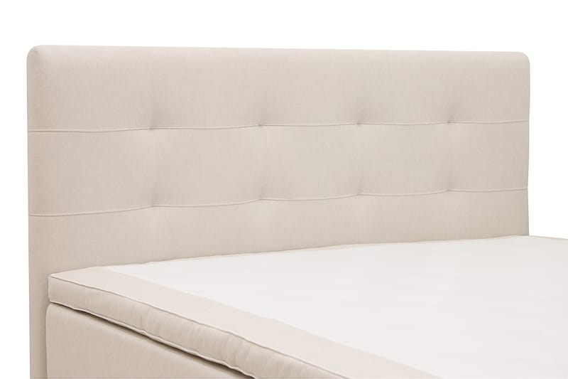 Hilton Premium Komplett Sängpaket 180x200 cm Kontinentalsäng med Sänggavel - Ljusbeige Tyg - Möbler - Sovrum - Sängar - Kontinentalsängar