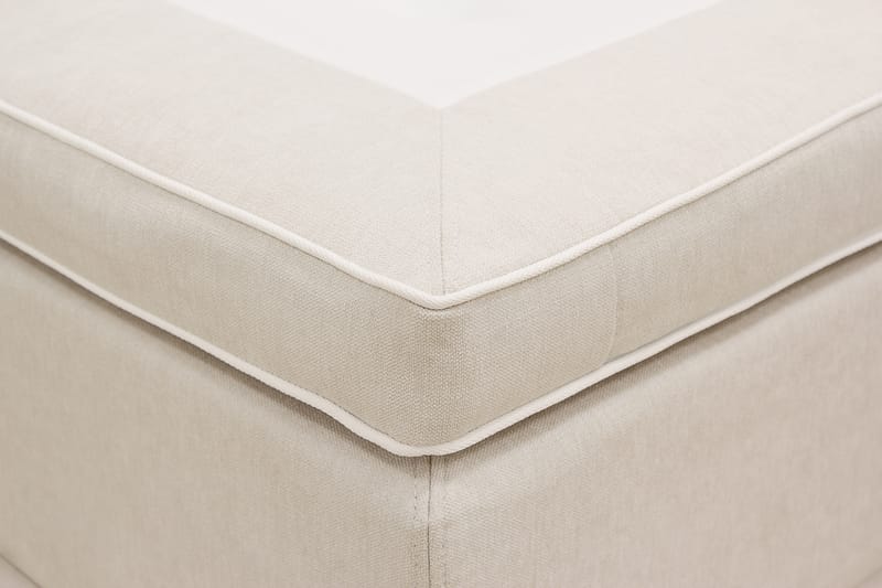 Hilton Premium Komplett Sängpaket 180x200 cm Kontinentalsäng med Sänggavel - Ljusbeige Tyg - Möbler - Sovrum - Sängar - Kontinentalsängar