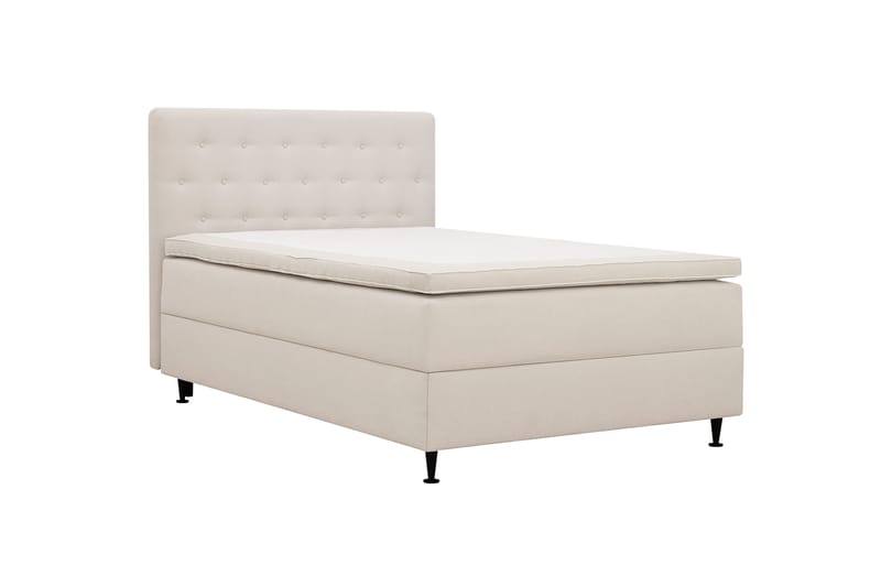 Hilton Plus Komplett Sängpaket med Förvaring 120x200 cm - Ljusbeige - Möbler - Sovrum - Sängar - Kontinentalsängar