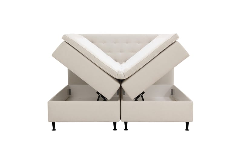 Hilton Plus Komplett Sängpaket med Förvaring 180x200 cm - Ljusbeige - Möbler - Sovrum - Sängar - Kontinentalsängar