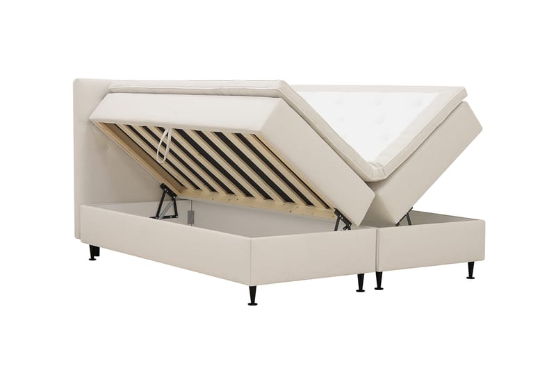 Hilton Plus Komplett Sängpaket med Förvaring 180x200 cm - Ljusbeige - Möbler - Sovrum - Sängar - Kontinentalsängar