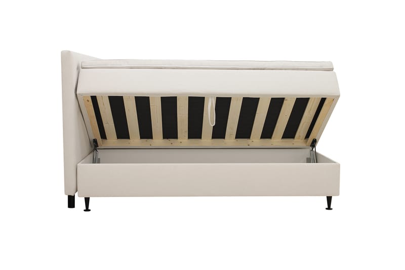 Hilton Plus Komplett Sängpaket med Förvaring 160x200 cm - Ljusbeige - Möbler - Sovrum - Sängar - Kontinentalsängar