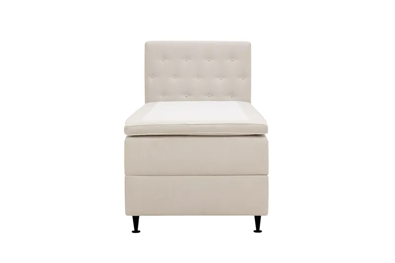 Hilton Plus Komplett Sängpaket med Förvaring 90x200 cm, Ljusbeige